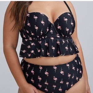 Cacique Swim Flamingo Bikini Top 46DDD